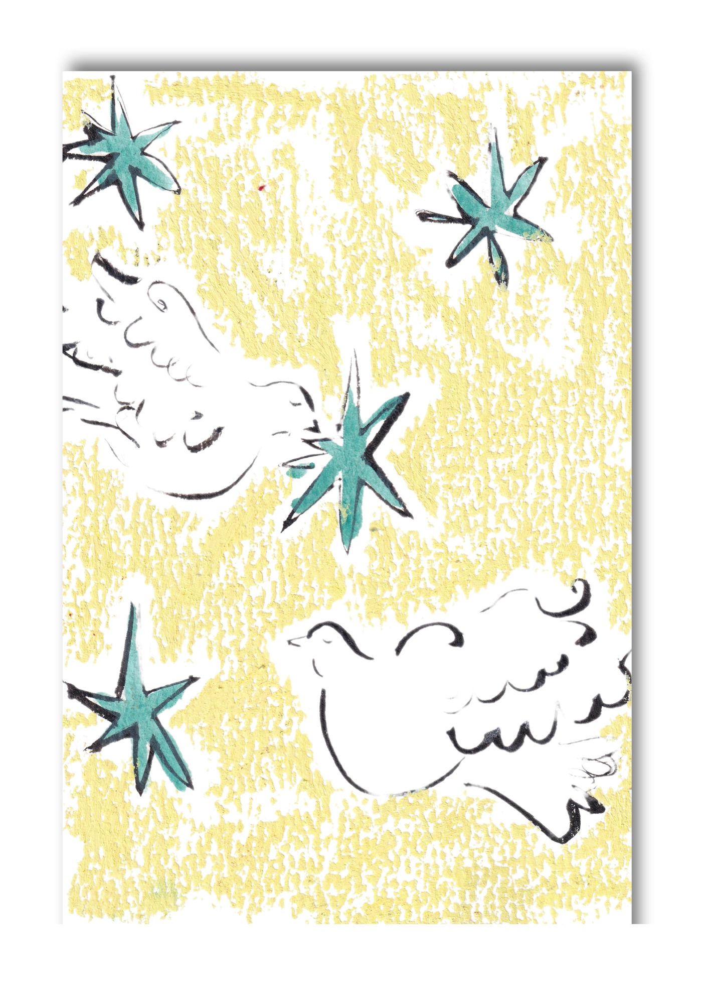 Doves Greeting Card
