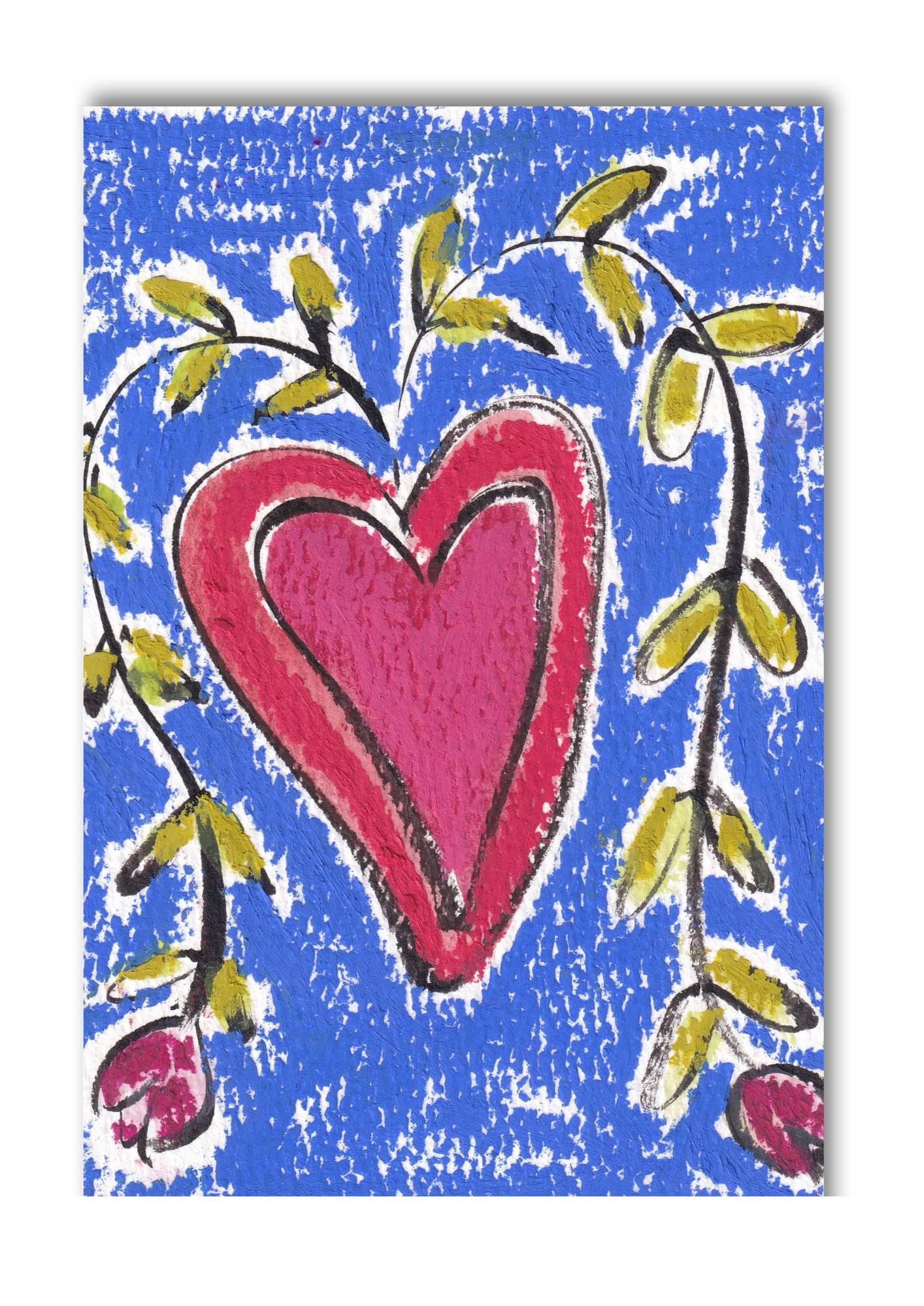 Heart with Ivy Greeting Card
