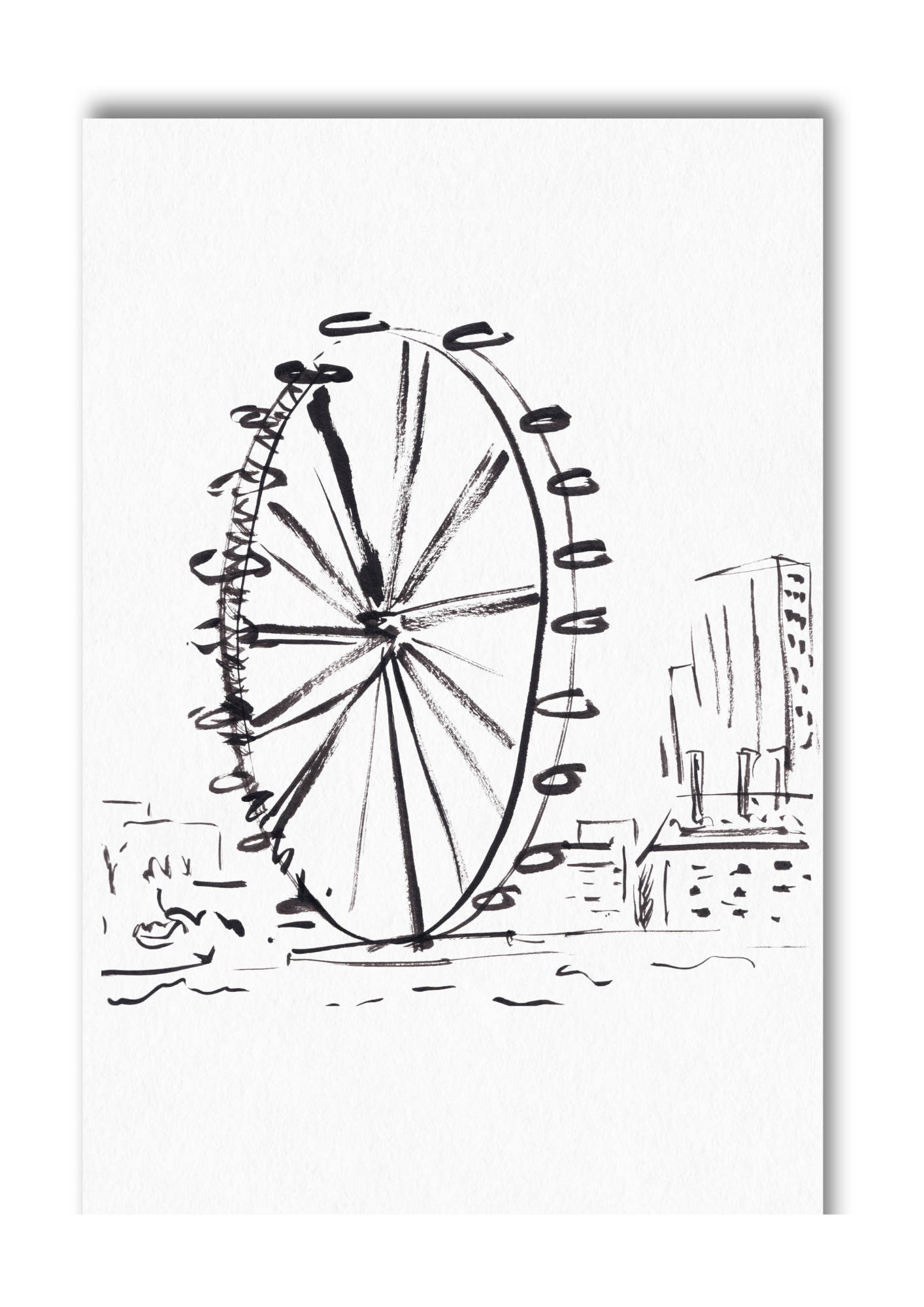 London Eye Greeting Card