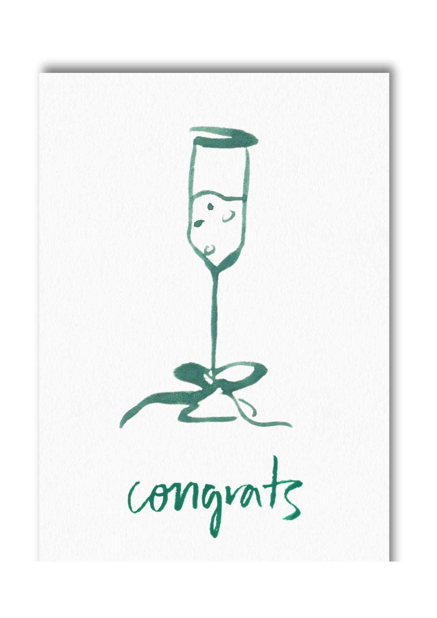 Champagne "Congrats" Greeting Card