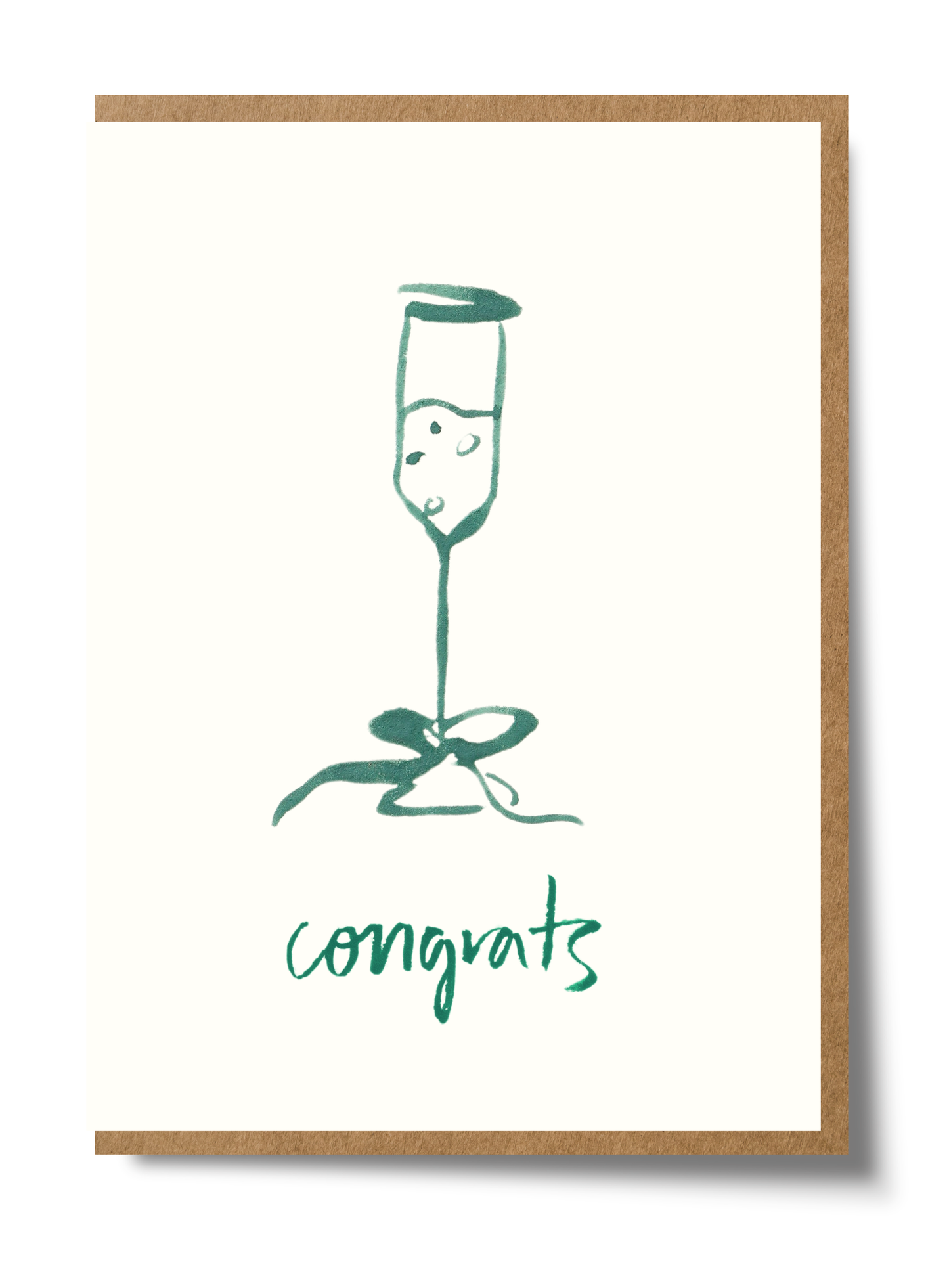Champagne "Congrats" Greeting Card