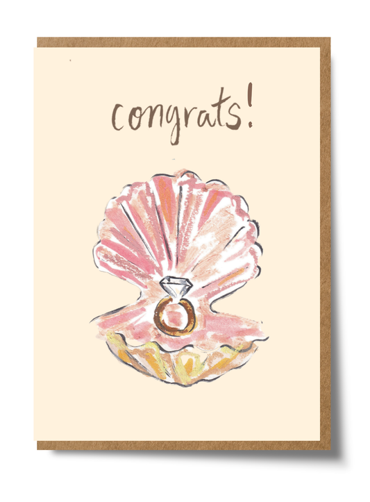 Congrats Ring in Shell