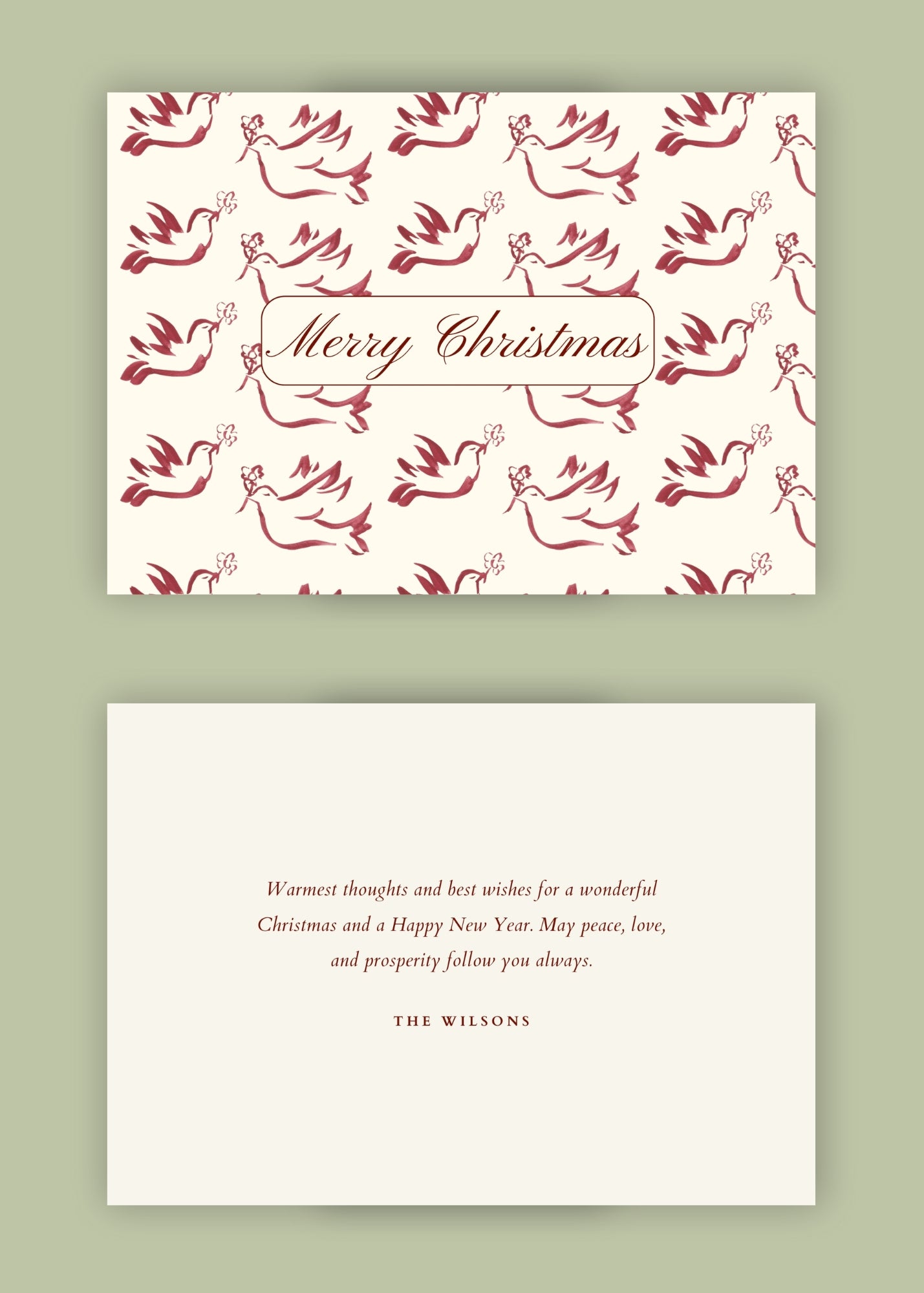 Digital Download: Christmas Card Template