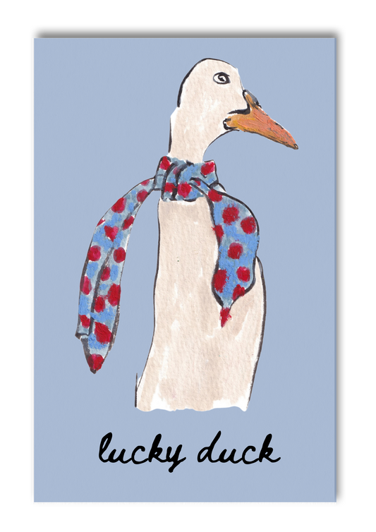 Lucky Duck Greeting Card