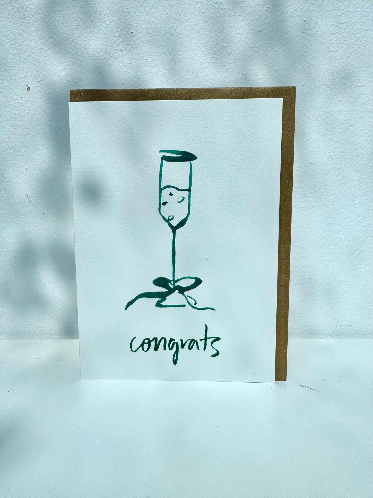 Champagne "Congrats" Greeting Card